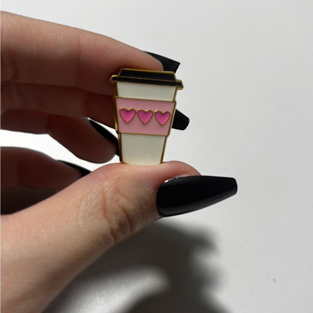 (3 for $30) Two Coffee Cup Enamel Pins